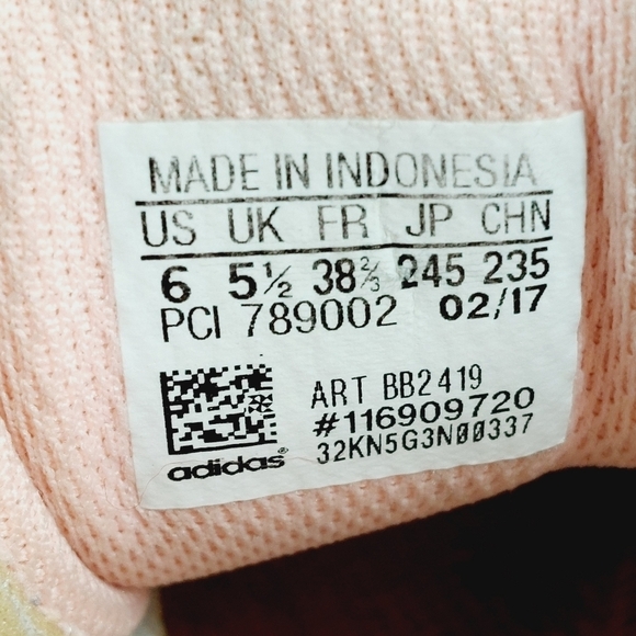 adidas Originals Zx Flux Peach Pink Lace Up Mesh Athleisure Running Sneaker A110 - Picture 8 of 11